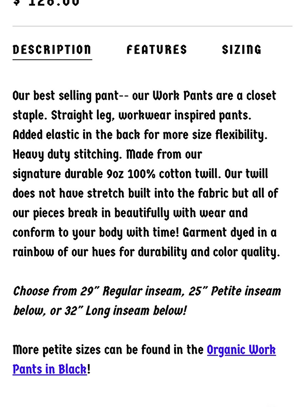 Big Bud Press Black Work Pants - Picture 9 of 12